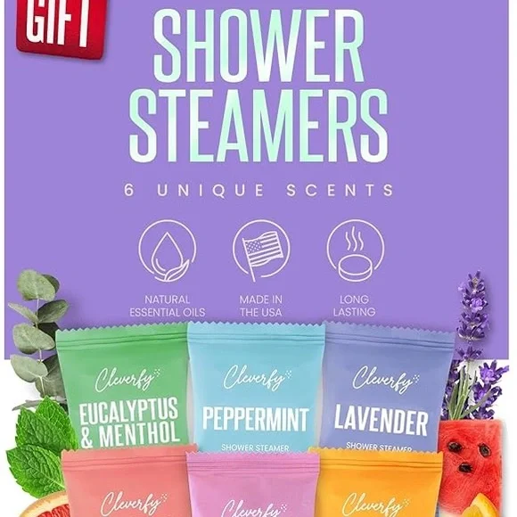 Shower Steamers Aromatherapy - 6 Tablets - Picture 1 of 7